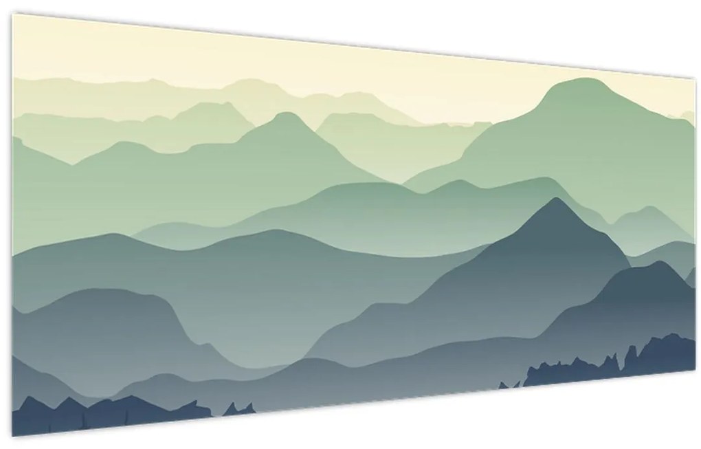 Tablou - Muntele Pădure (120x50 cm)