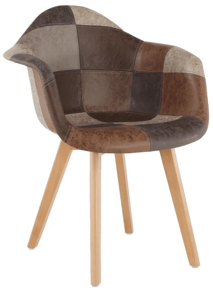 Fotoliu de design, patchwork/fag, TERST