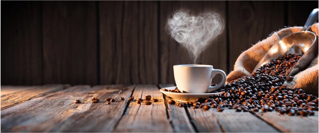 Tablou - Timp pentru cafea (120x50 cm)