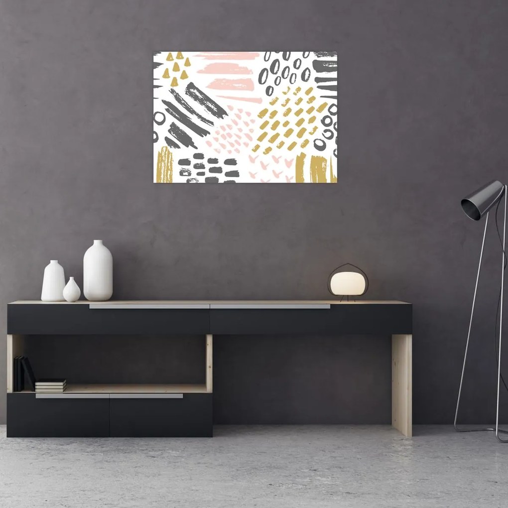 Tablou - Accidente vasculare cerebrale abstracte (70x50 cm)