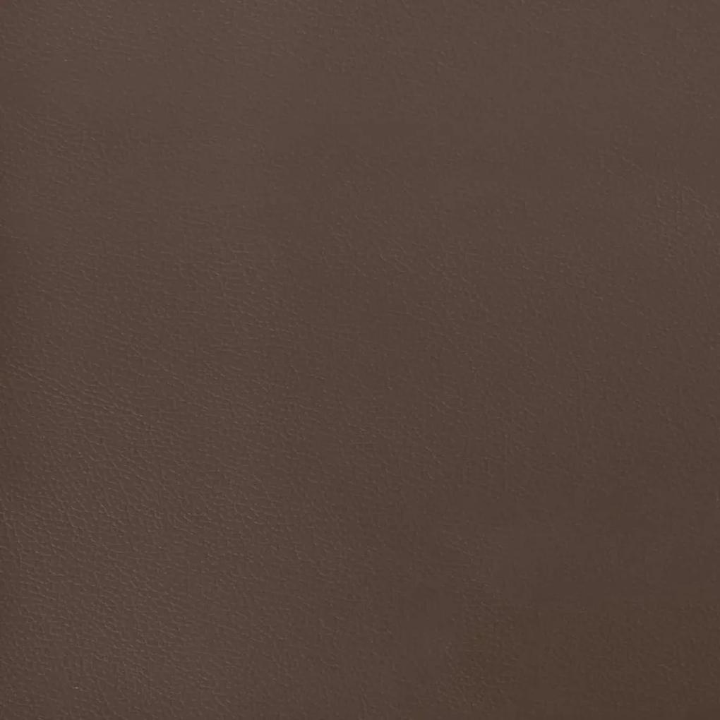 Tablie de pat cu aripioare maro 83x16x78 88 cm piele ecologica 1, Maro, 83 x 16 x 78 88 cm