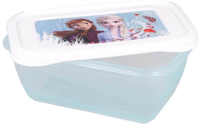 Disney Regatul de gheață Blue Forest set de cutii pentru prânz din plastic, 3 buc.