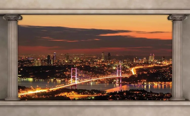 City Skyline View Istanbul Fototapet, (416 x 254 cm)