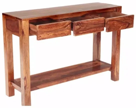 Masă consolă GANI 76x130 cm lemn masiv/palisandru