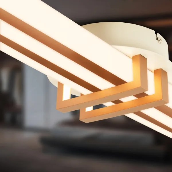 Brilo - Plafonieră LED TINKA LED/30W/230V 3000K cupru