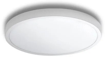 Plafoniera LED design slim MALTA R 30 3000K alba