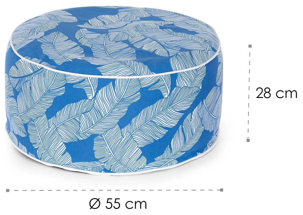 Cloudio, canapea, gonflabilă, 55 x 28 cm (Ø x H), PVC / poliester, albastră