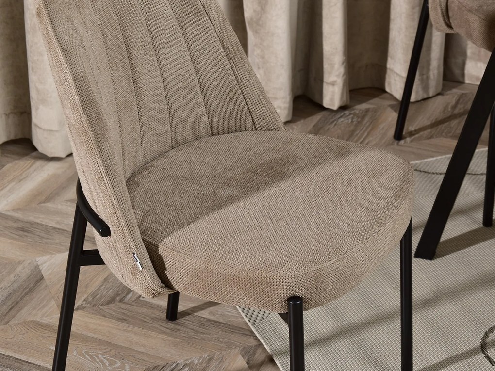 Scaun Ella (bej + negru). Promo -13%. 1111042
