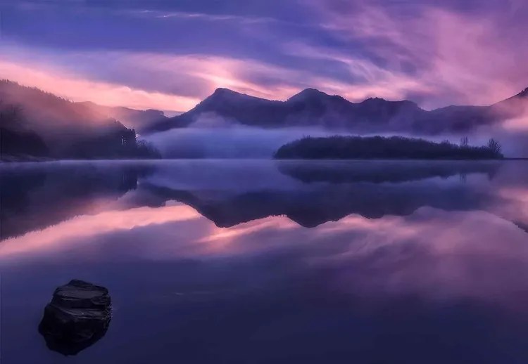 Dawn In Urkulu Fototapet, (416 x 290 cm)