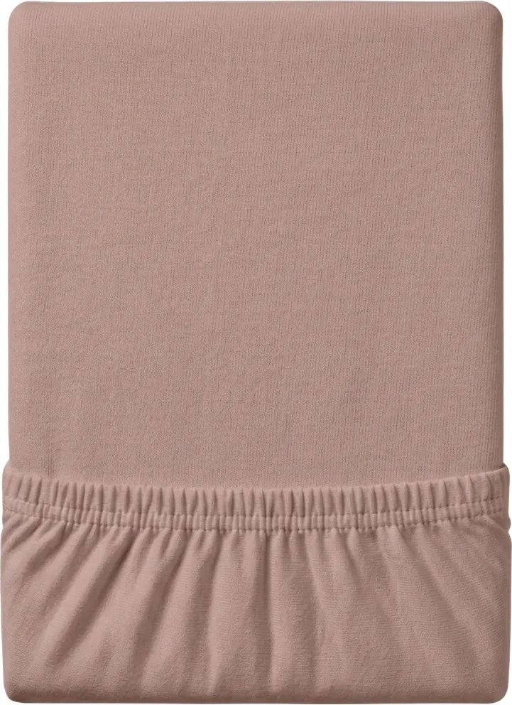 Cearsaf jersey EXCLUSIVE maro deschis 180x200 cm, 100% bumbac