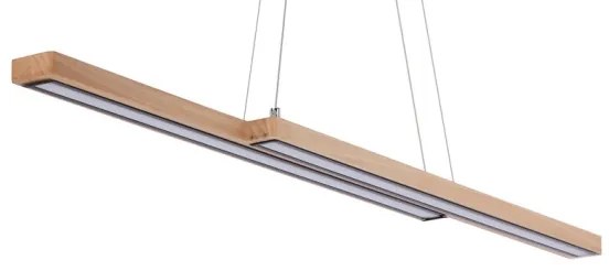 Candelabru LED SENTO suspendat pe cablu, 19W/230V, lemn