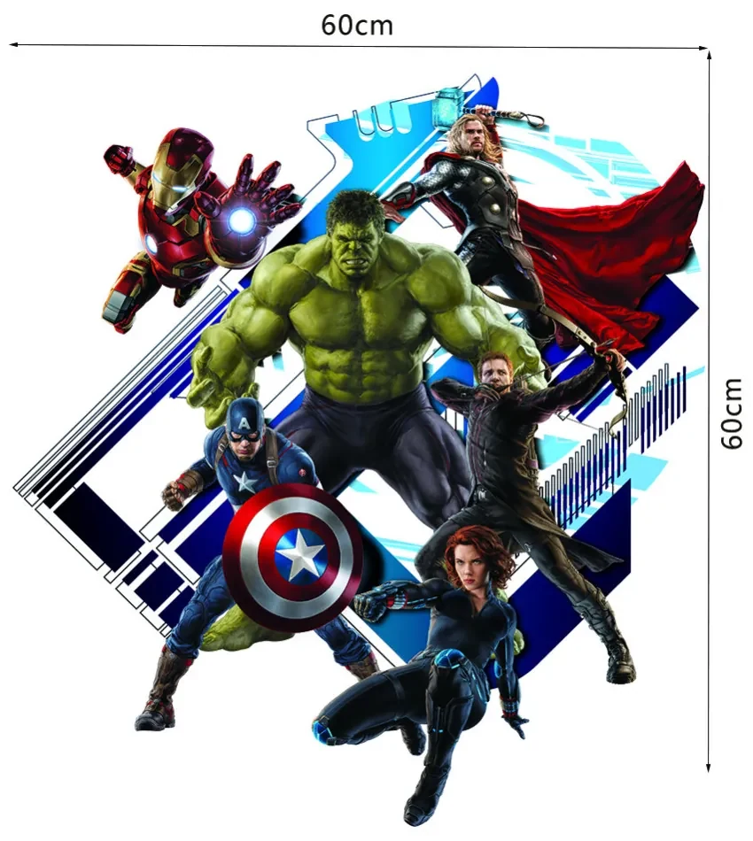 Autocolant de perete "Avengers 2" 60x60 cm