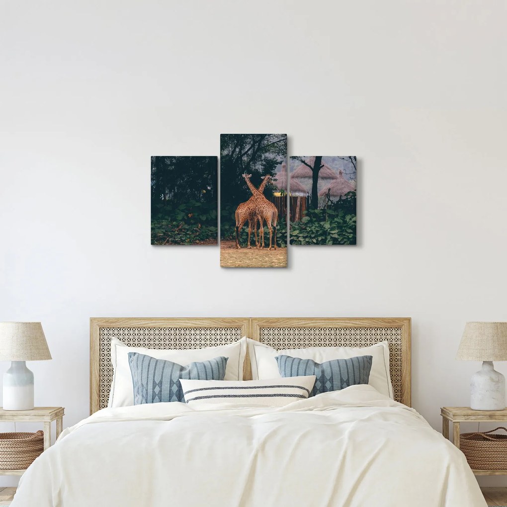 Tablou cu două girafe (90x60 cm)