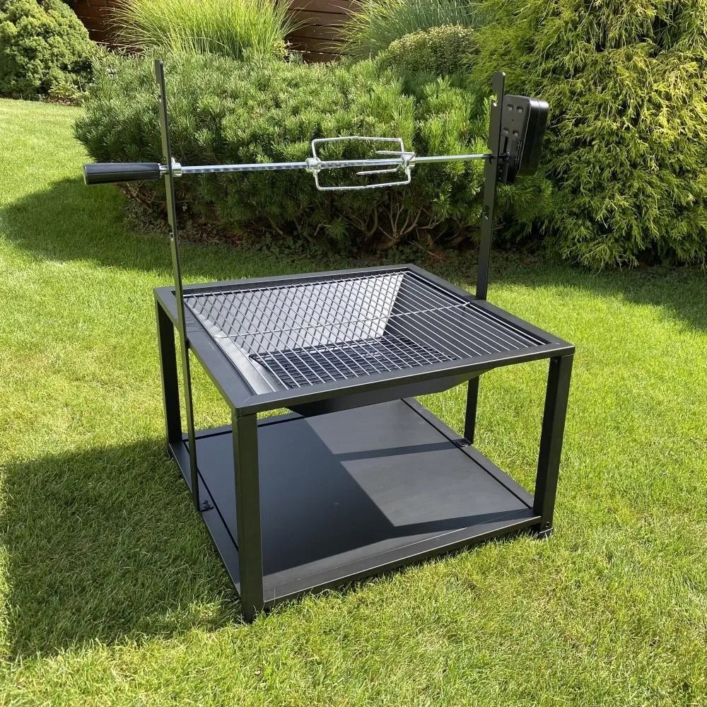 Vatră multifuncțională + grătar cu rotisor electric Avenberg ARIZONA