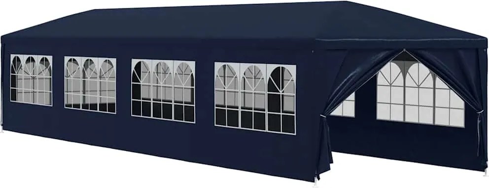 vidaXL Pavilion de grădină 3 x 12 m, albastru