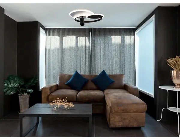 Plafonieră LED dimabilă LED/65W/230V 3000-6500K alb/negru + telecomandă