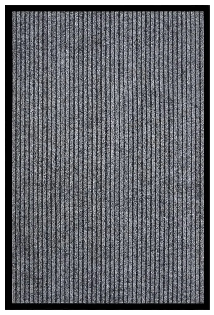 vidaXL Covoraș de ușă, gri cu dungi, 80x120 cm