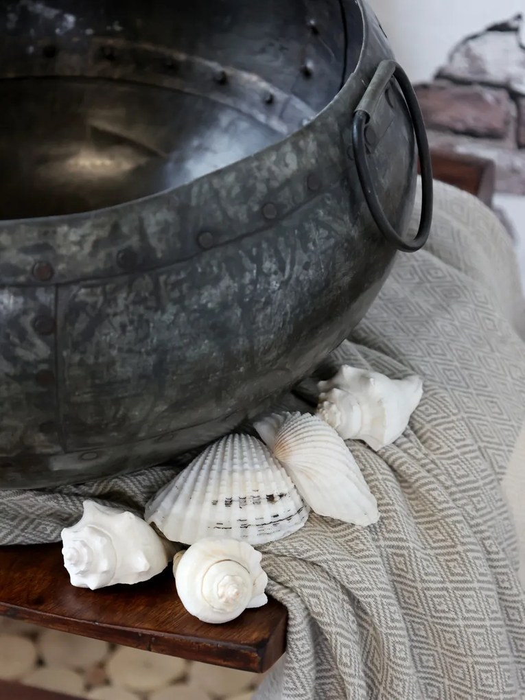 Vas decorativ din zinc antichizat, Grimaud