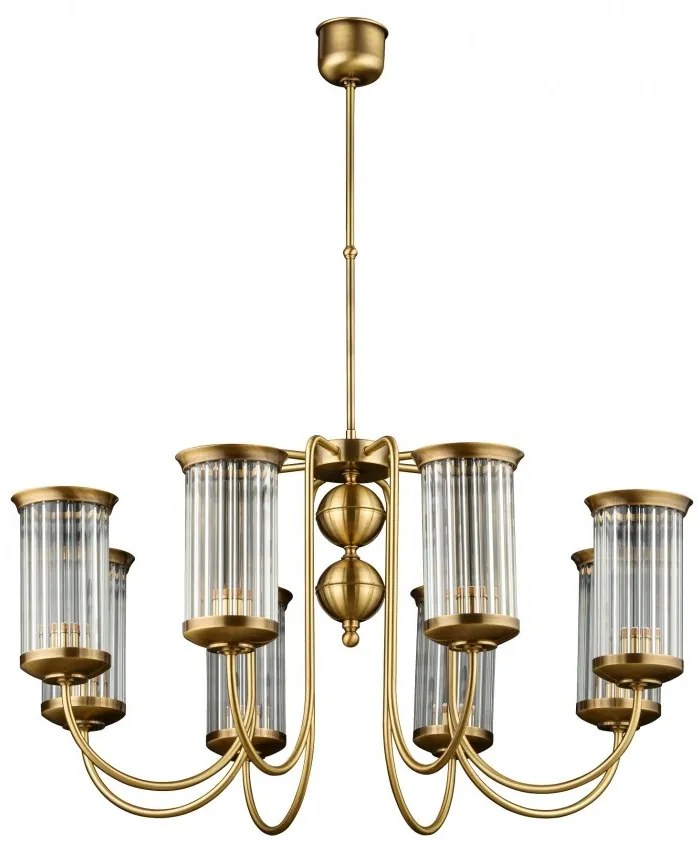 Candelabru 8 brate design clasic din alama OLZANO