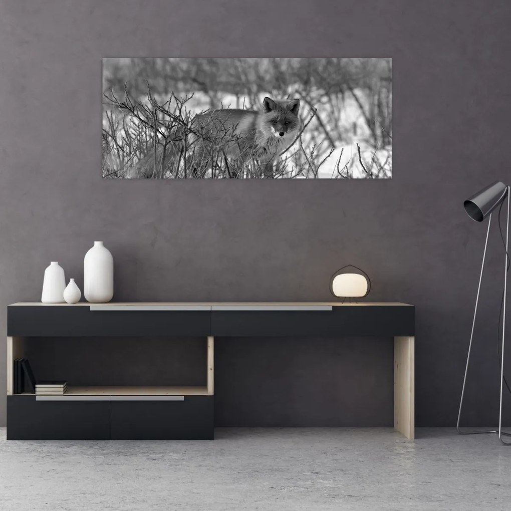 Tablou - Vulpe în timpul iernii (120x50 cm)