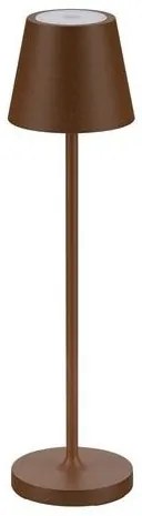 Veioza/Lampa de masa LED portabila exterior IP54 PETIT maro