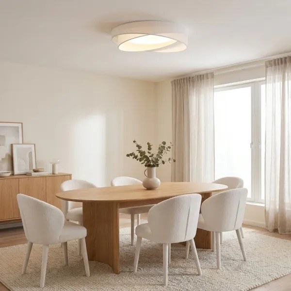 BRILAGI - Corp de iluminat LED dimabil VELVET TWIST LED/36W/230V CCT Ø 65 cm WT alb + telecomandă