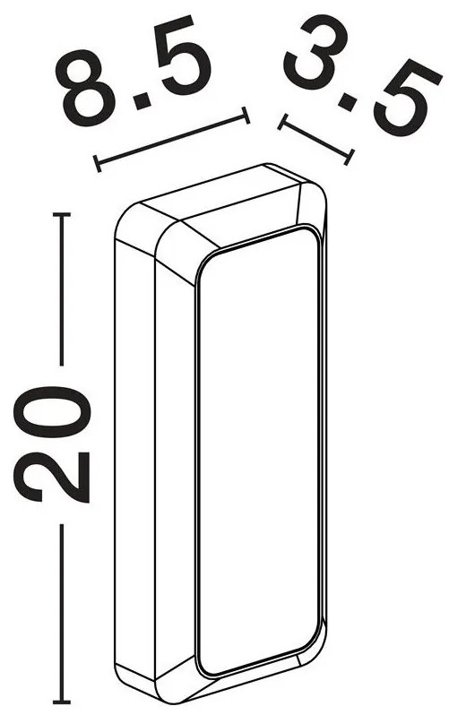 Aplica de perete LED pentru iluminat exterior IP54 APPIA