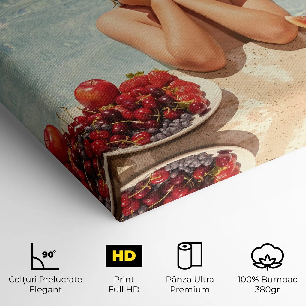 Tablou Canvas, 40x60cm, Dormitor si Living, Peisaje, Vara, Child Swimming