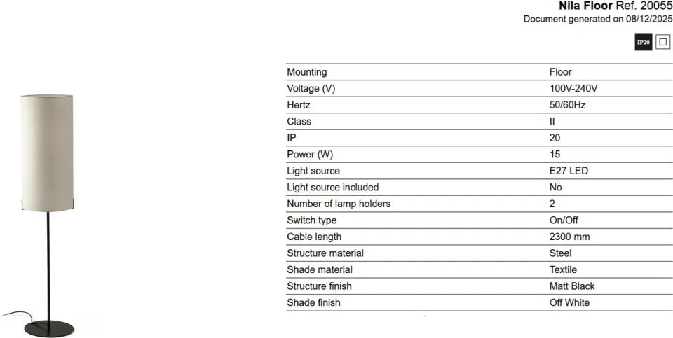 Lampadar/Lampa de podea design modern NILA