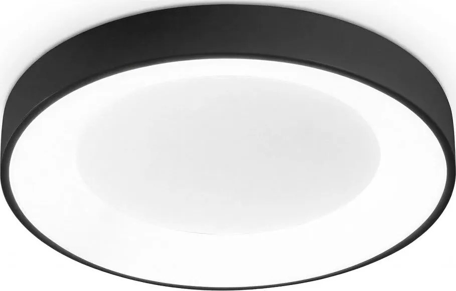 Ideal Lux - Plafonieră LED PLANET, 20 W, 230 V, CRI 90, Ø 40 cm, neagră