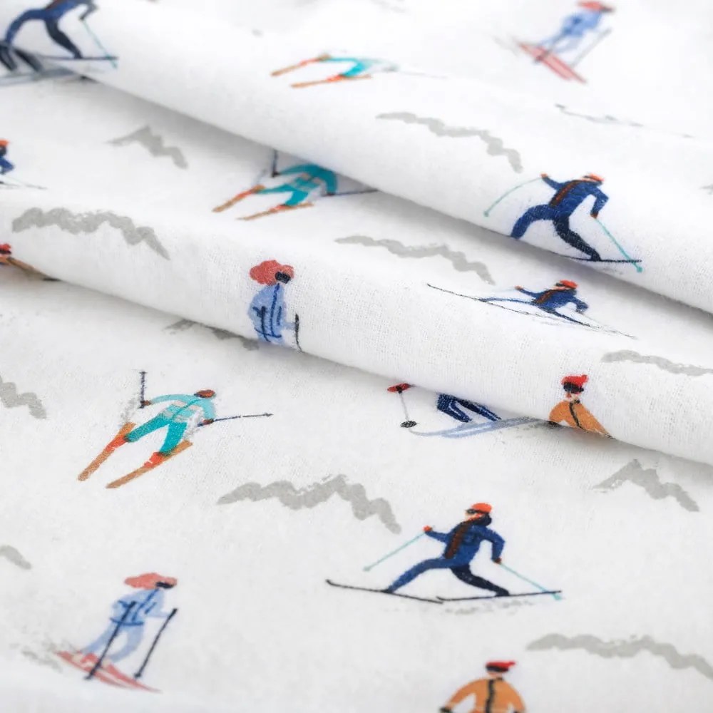 Lenjerie de pat dublă din flanelă AmeliaHome Snuggy Aspen, 200 x 220 cm