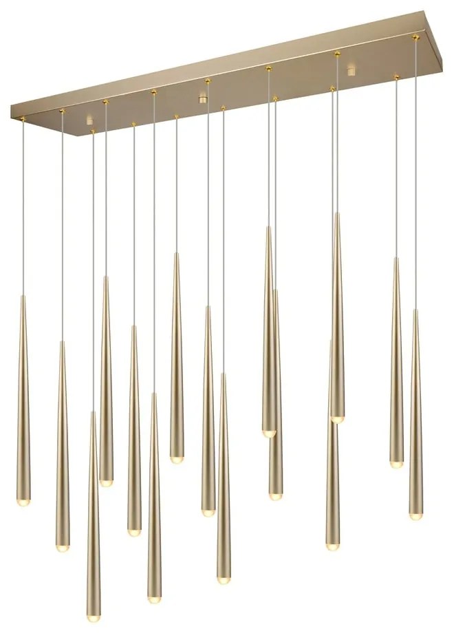 Lustră aurie LED Cala – Trio Select