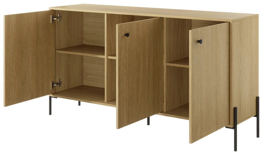 Dulap Scandia 3D (Stejar scandi + jedlička scandi). 1071387