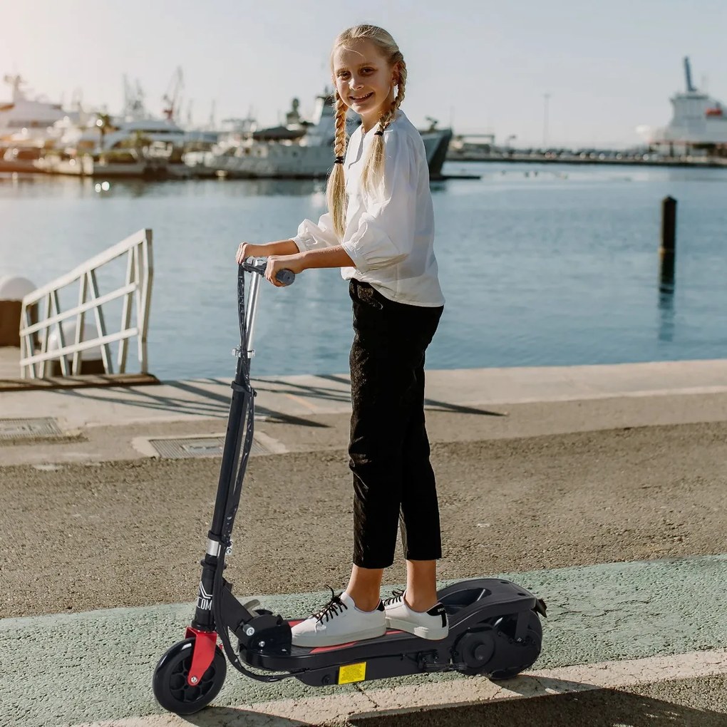 HOMCOM Trotineta Electrica pliabila inaltime reglabila 82-93cm frana 12km/h neagra | Aosom Romania