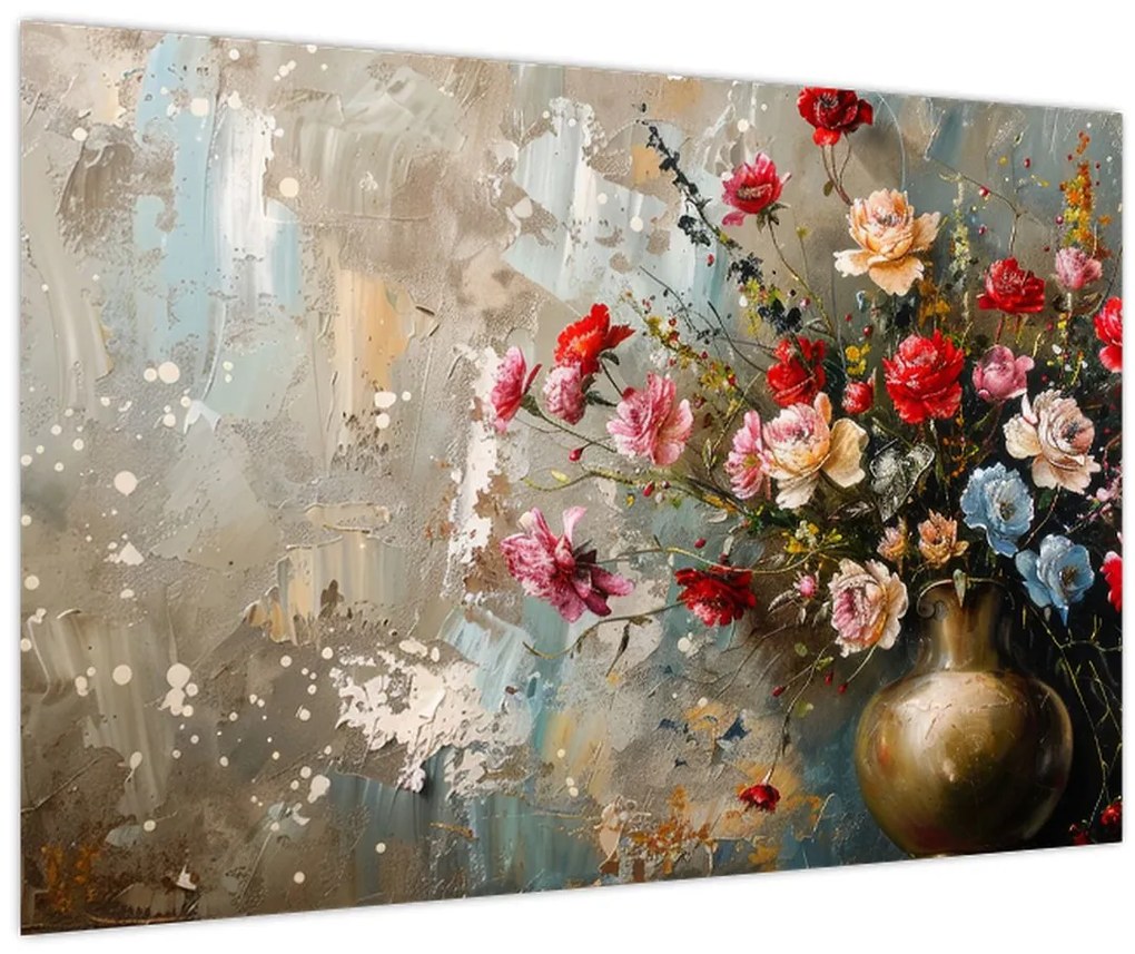 Tablou - Vaza de flori (90x60 cm)