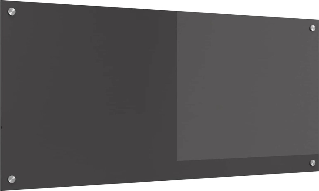 vidaXL Panou de bucătărie Gri închis 110 x 50 cm sticlă securizată