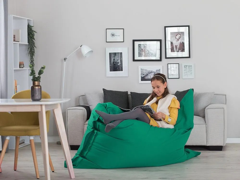 Husă pentru fotoliu puf 140 x 180 cm Fiamma (smaragd). 1079024