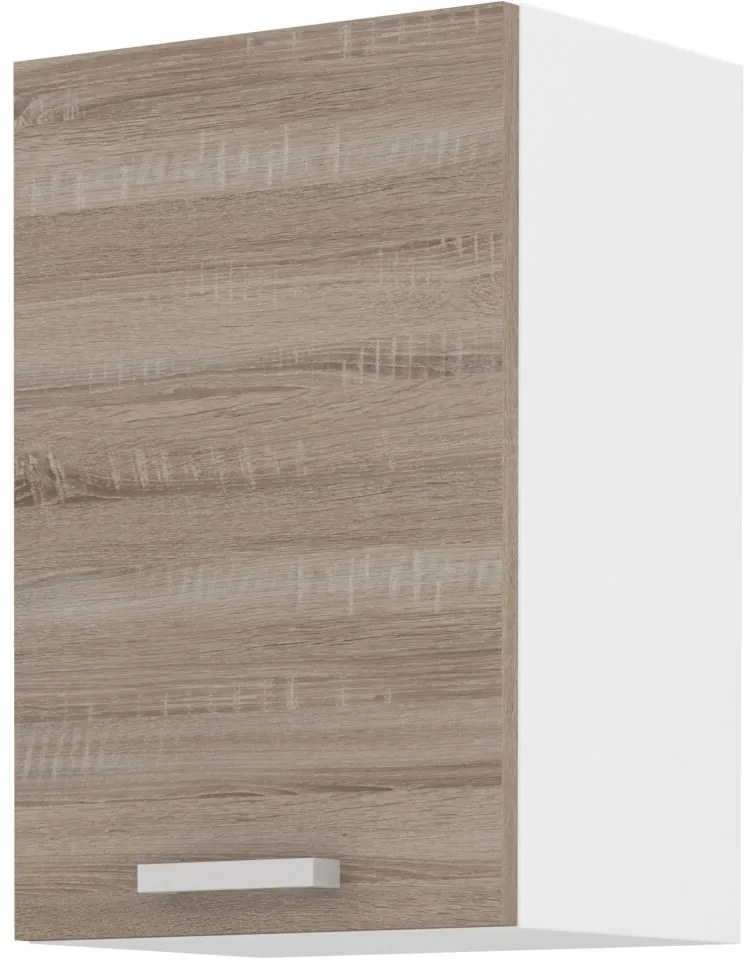 Dulap superior de bucătărie Domton 40 G 60 (Alb + Stejar sonoma truflă). 1033028