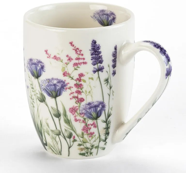 Set de căni din porţelan GRĂDINĂ DE LAVANDĂ în cutie cadou 350 ml 2 buc