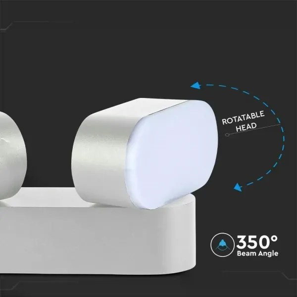 LED lampă flexibilă de perete exterior 2xLED/12W/230V IP65 gri