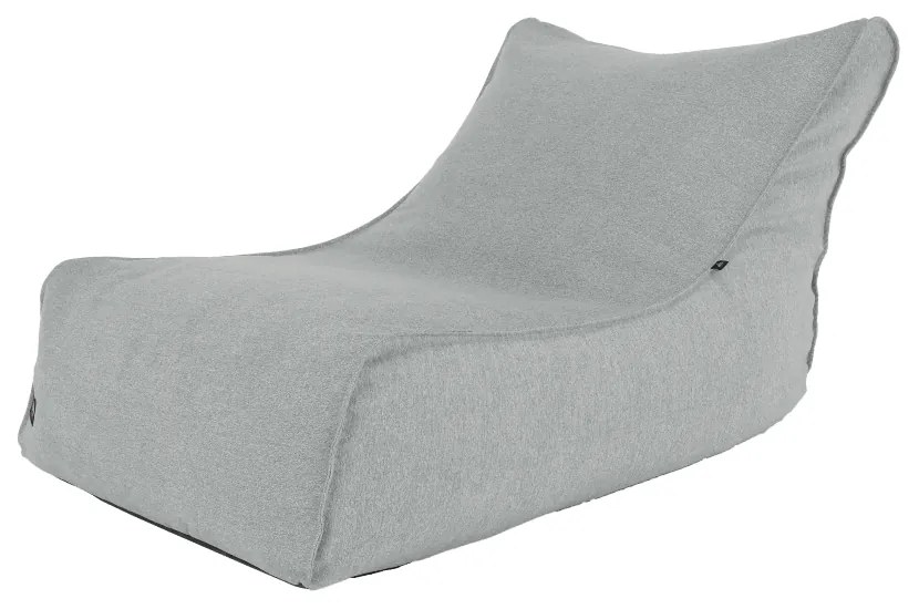 Fotoliu tip sac, material textil gri deschis, EGALEO