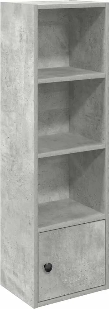 vidaXL Bibliotecă, gri beton, 31x24x102 cm, lemn prelucrat