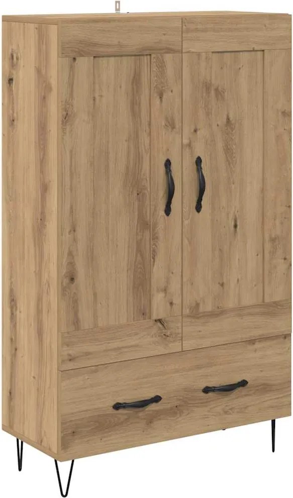 vidaXL Bufet Stejar Artizanal 69,5 x 31 x 115 cm Lemn compozit