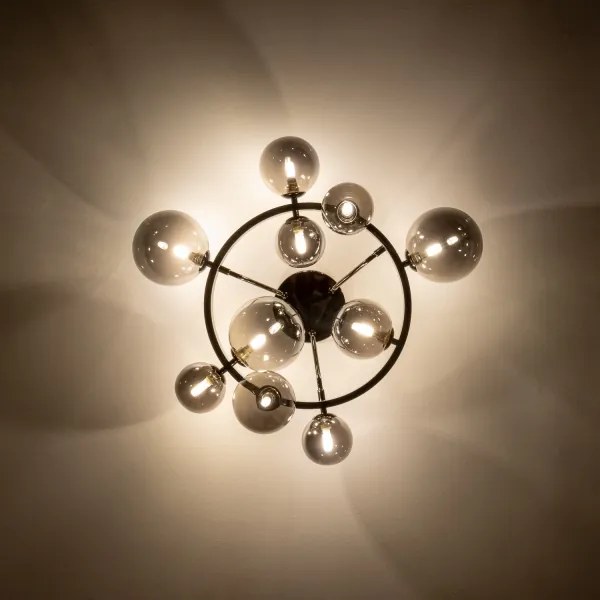 Lustră LED aplicată Brilagi MILLA 10xG9/3W/230V crom lucios/fumuriu