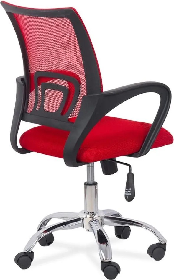 Scaun de birou din mesh OFF 619 rosu
