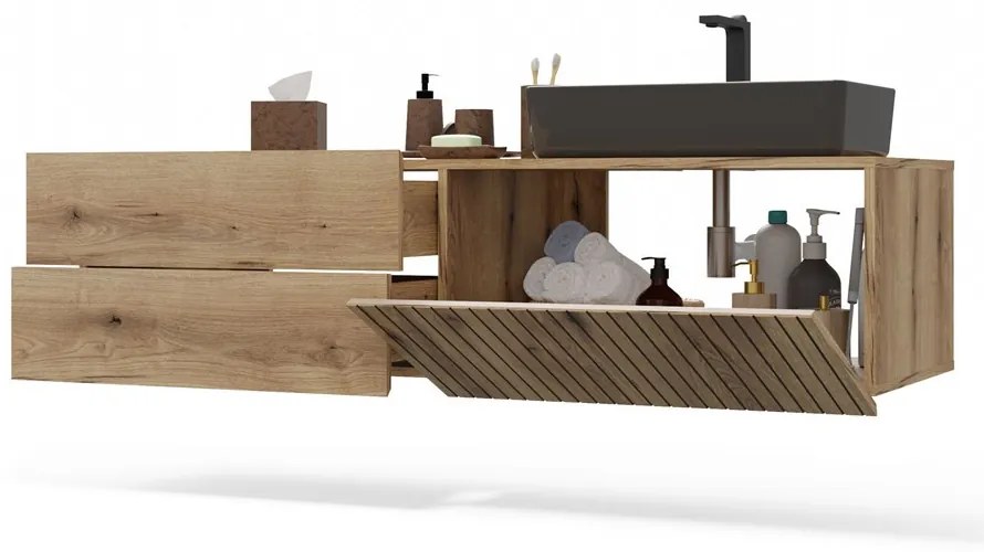 Dulap sub lavoar Terca 2 (stejar evoke). 1133039