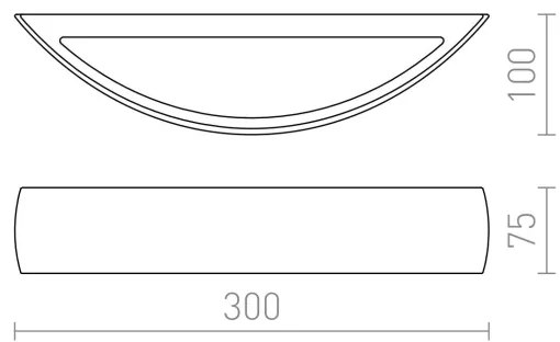 Aplică CRESCENT R7s/80W/230V RED-Design Rendl-R10266