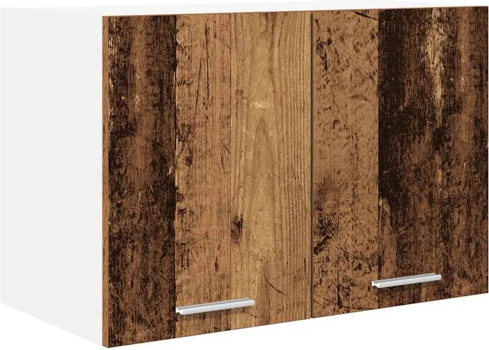 vidaXL Dulap suspendat Lemn vechi și Alb 60 x 31 x 40 cm Lemn compozit