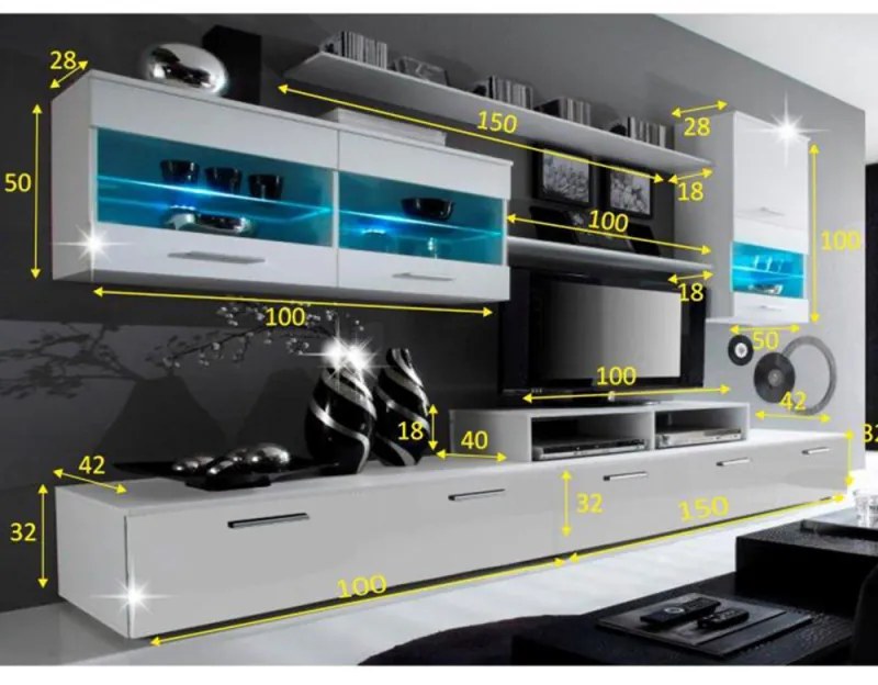 Mobilier Living LEO Pal Alb