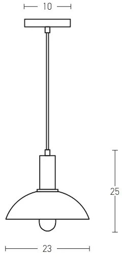 Lustră pe cablu Zambelis 180052 1xE27/40W/230V negru